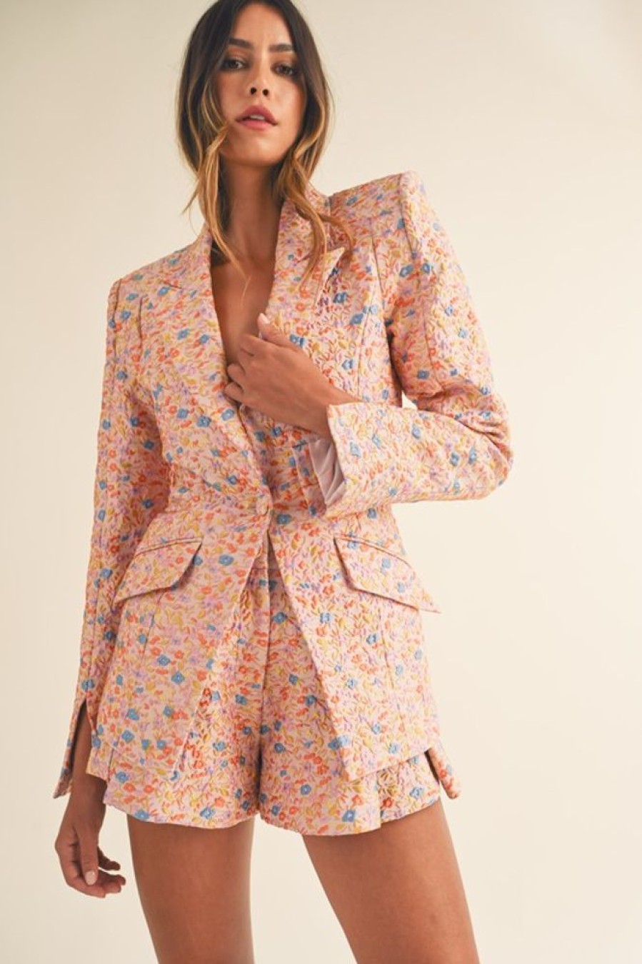 Mable Coco Floral Jacquard Set