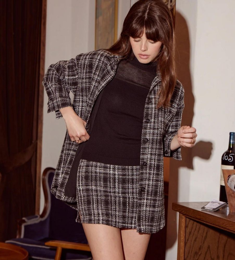 Lucy Paris Lucy Paris -Iman Plaid Mini Skirt-