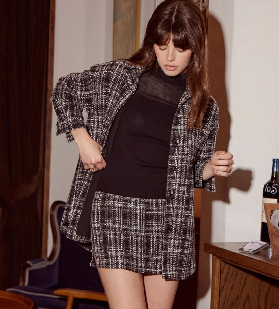 Lucy Paris Lucy Paris -Iman Plaid Mini Skirt-