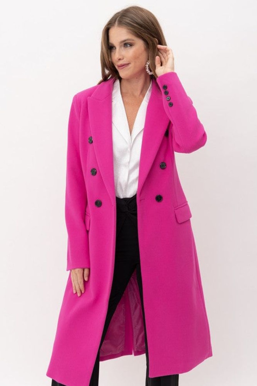 Tea & Cup Roma Double Breasted Coat