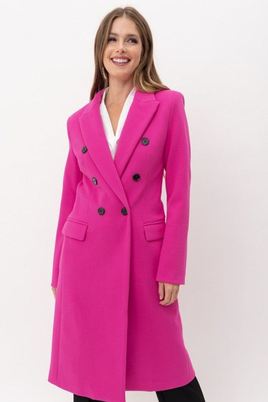 Tea & Cup Roma Double Breasted Coat