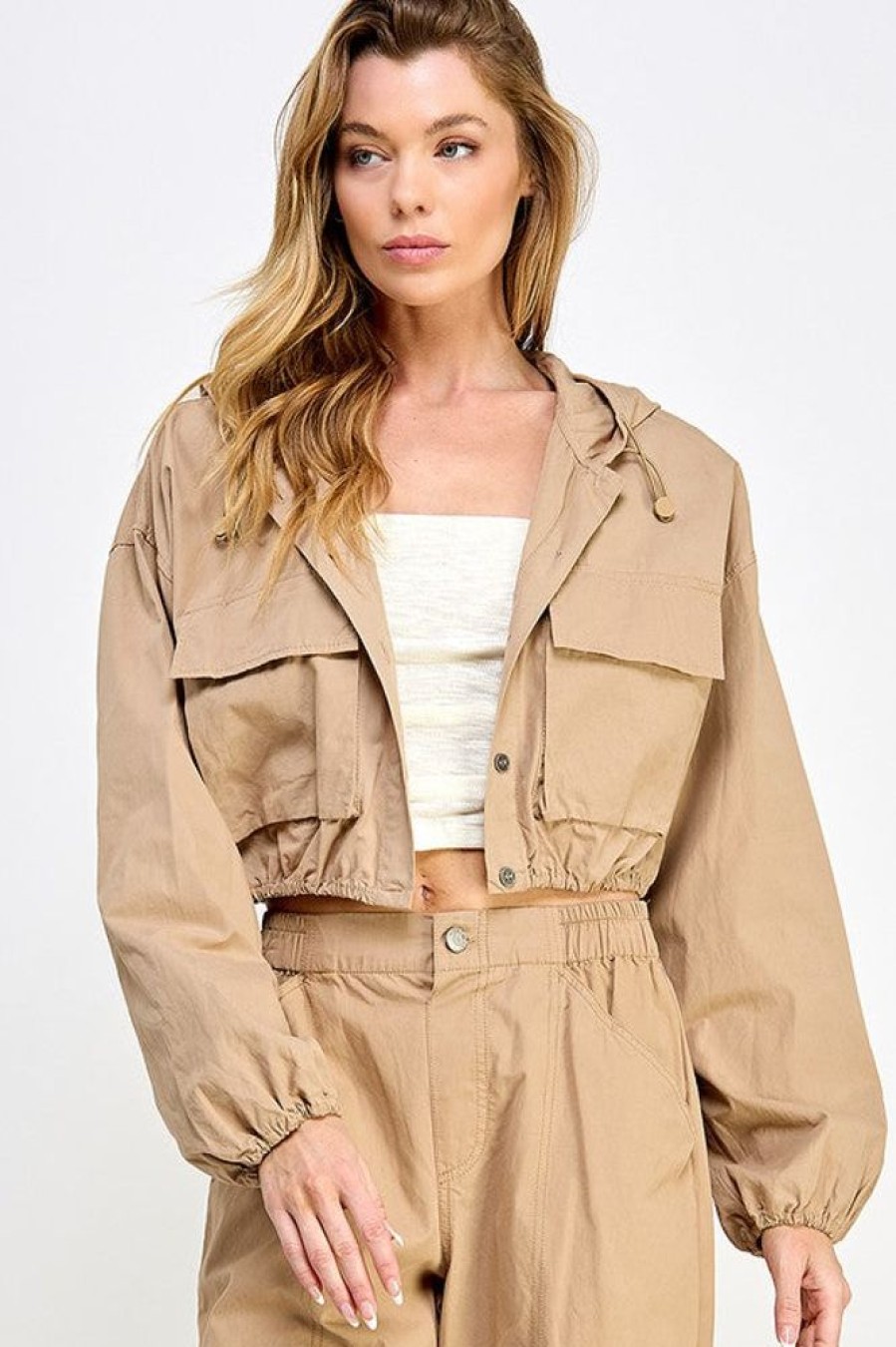 Miss Love Mia Cargo Cropped Jacket