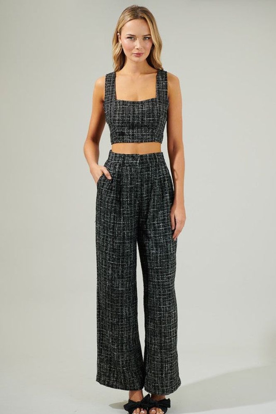 Sugar Lips Adriella Tweed Pants