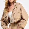 Miss Love Mia Cargo Cropped Jacket